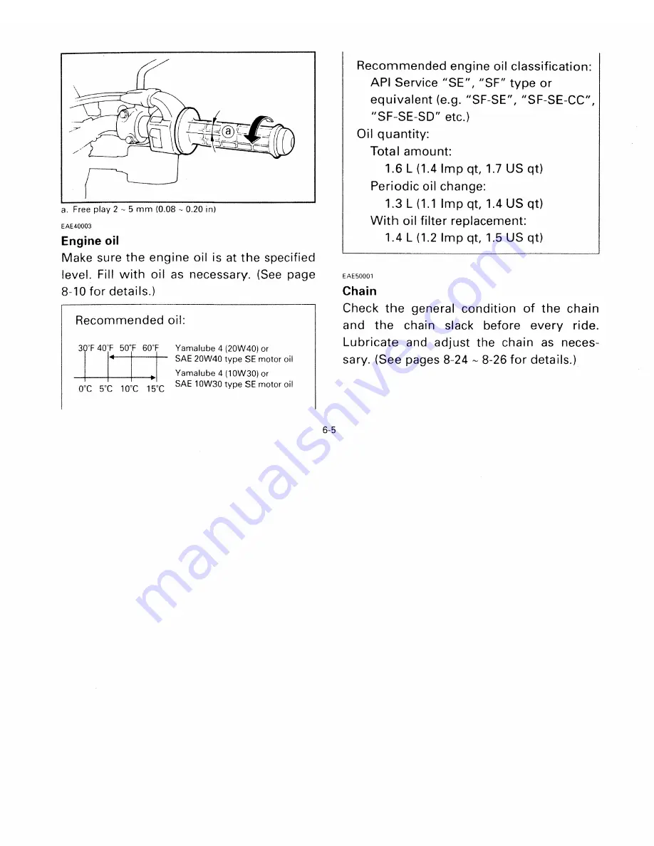 Yamaha 1998 XT350K Owner'S Manual Download Page 42