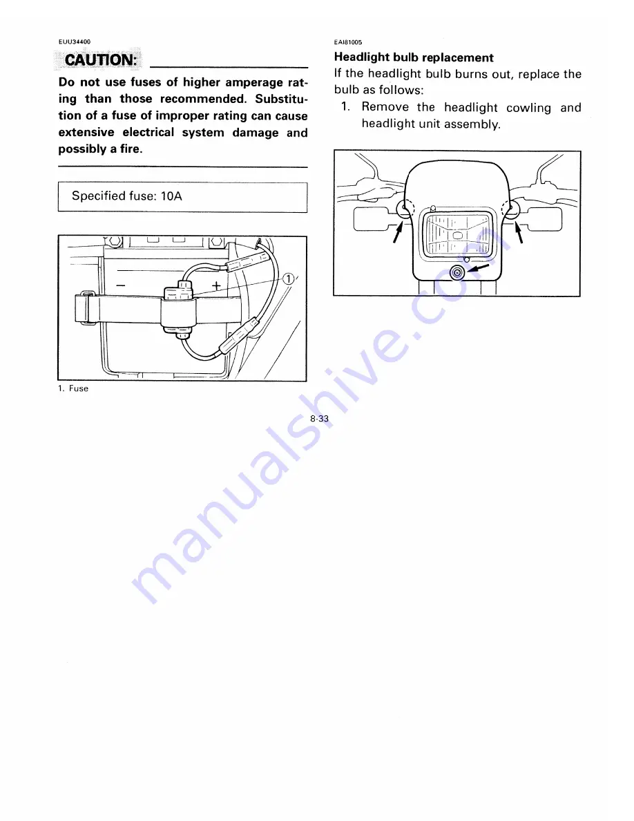 Yamaha 1998 XT350K Owner'S Manual Download Page 89