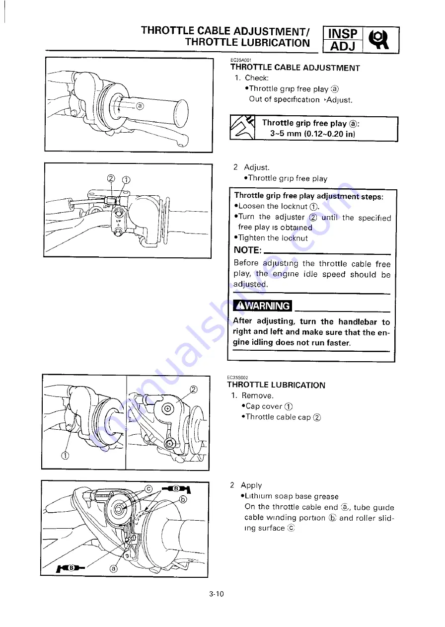 Yamaha 2000 YZ250/LC Скачать руководство пользователя страница 148