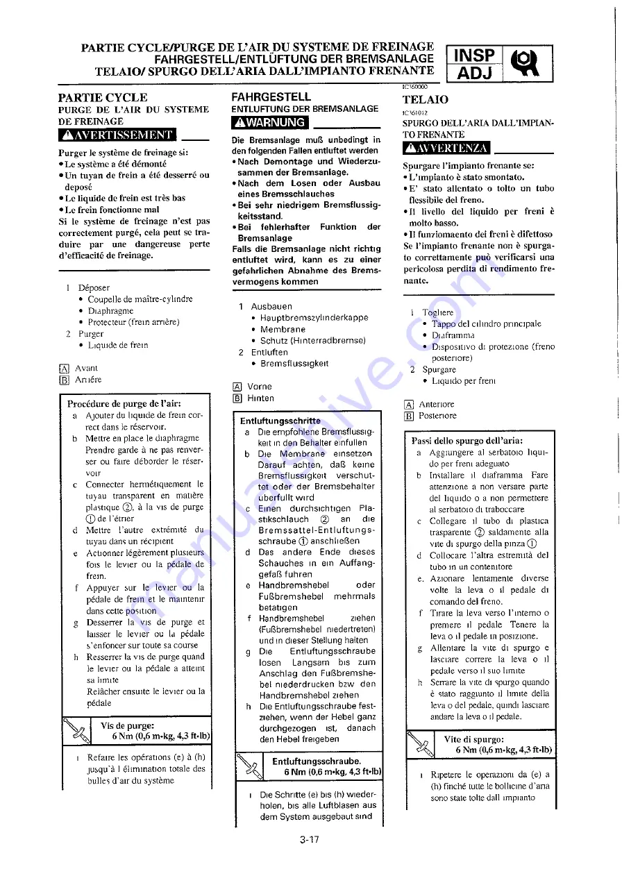 Yamaha 2000 YZ250/LC Owner'S Service Manual Download Page 163