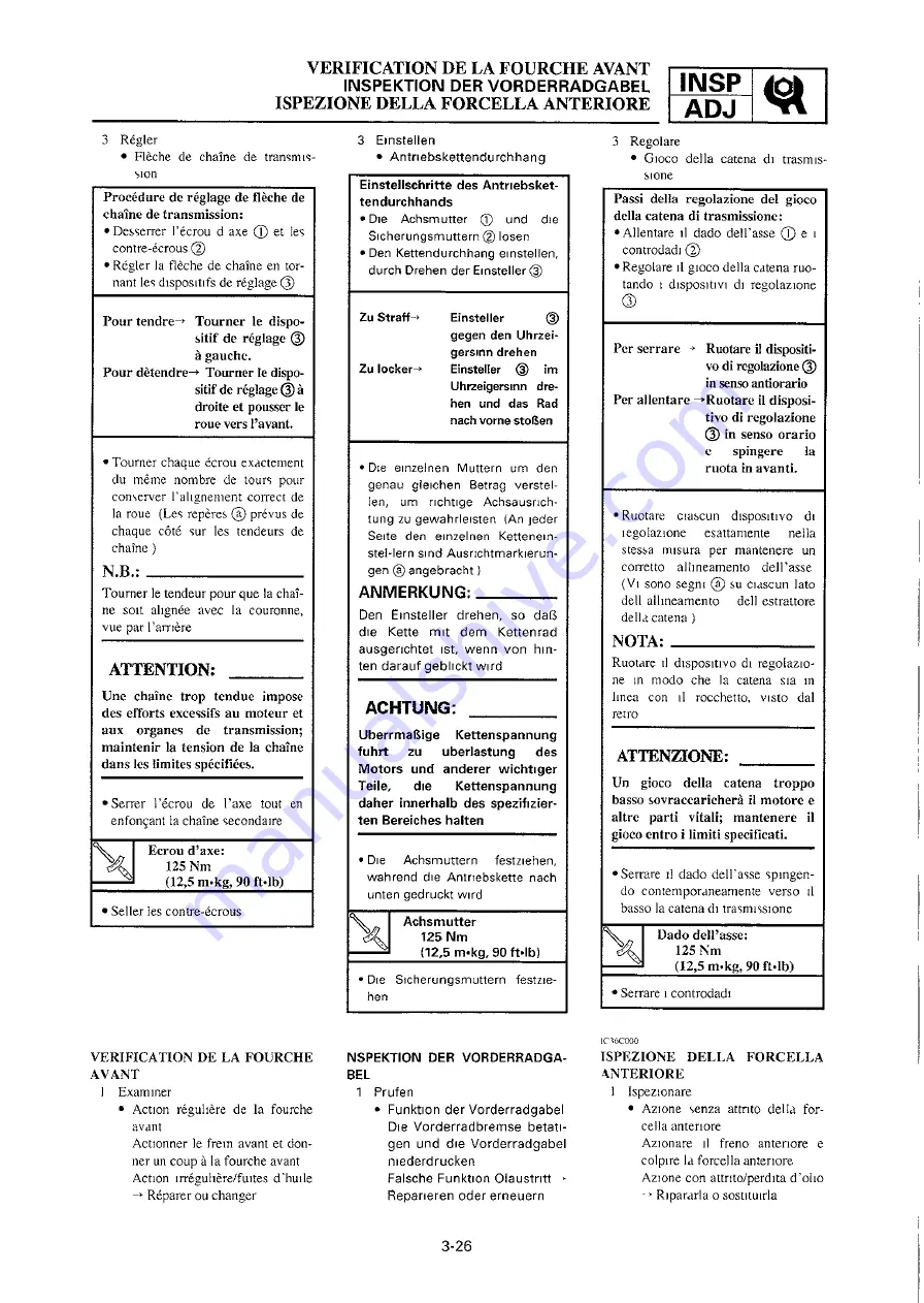 Yamaha 2000 YZ250/LC Owner'S Service Manual Download Page 181