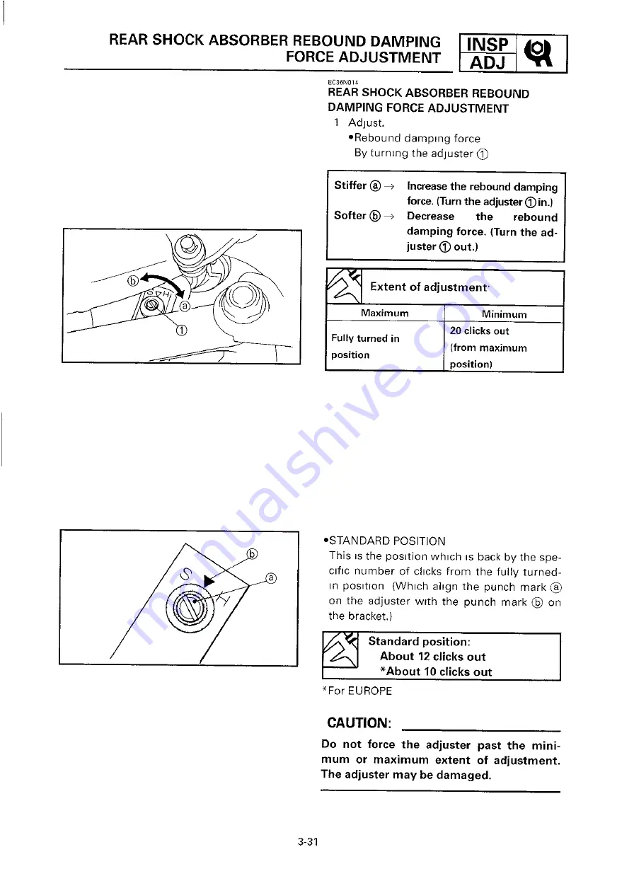 Yamaha 2000 YZ250/LC Owner'S Service Manual Download Page 190