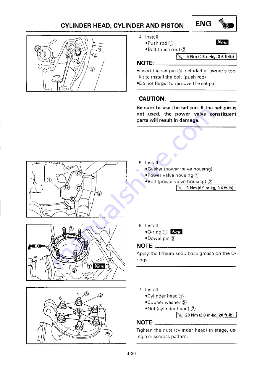 Yamaha 2000 YZ250/LC Скачать руководство пользователя страница 268