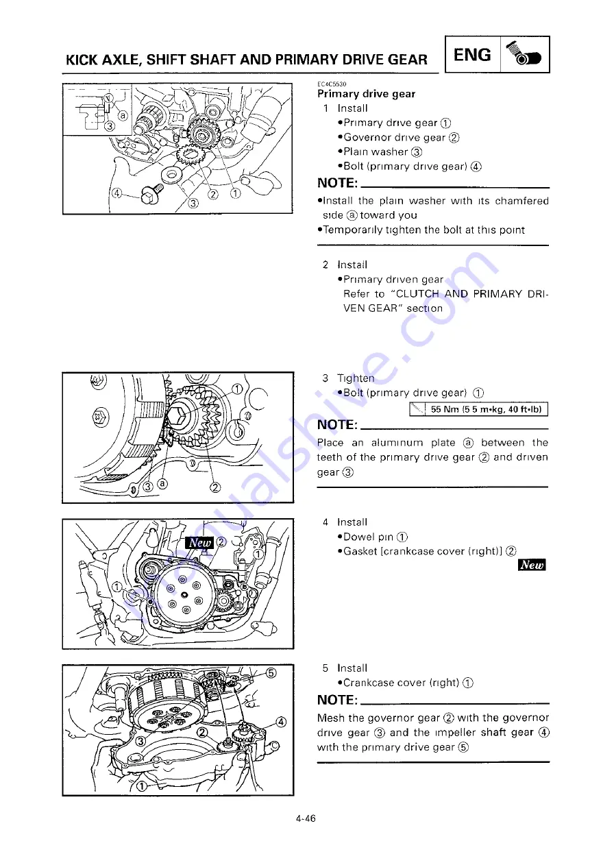 Yamaha 2000 YZ250/LC Owner'S Service Manual Download Page 300