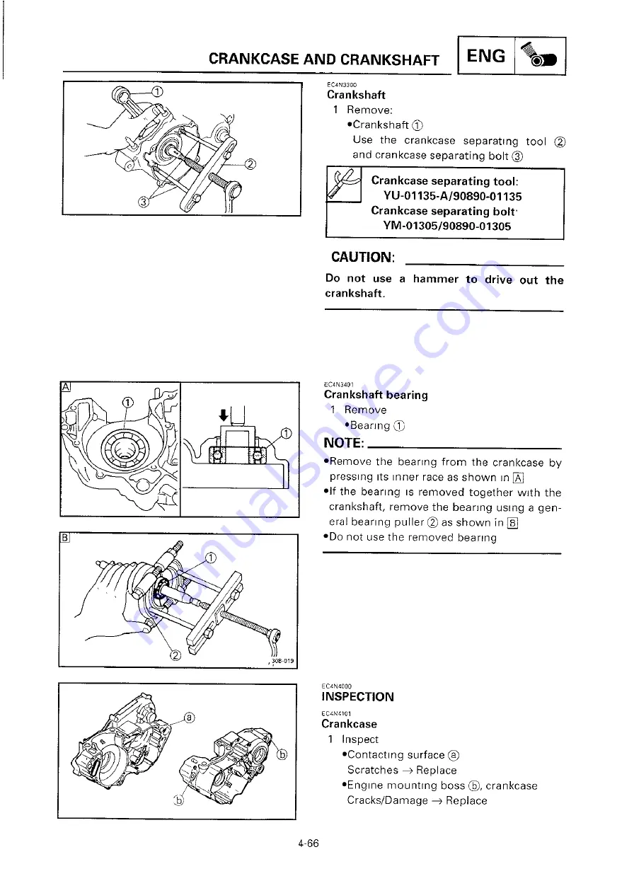 Yamaha 2000 YZ250/LC Скачать руководство пользователя страница 340