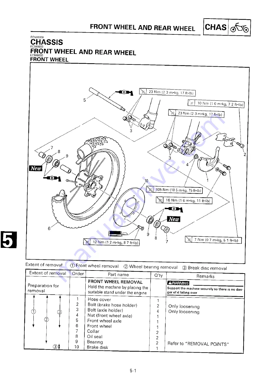 Yamaha 2000 YZ250/LC Owner'S Service Manual Download Page 360