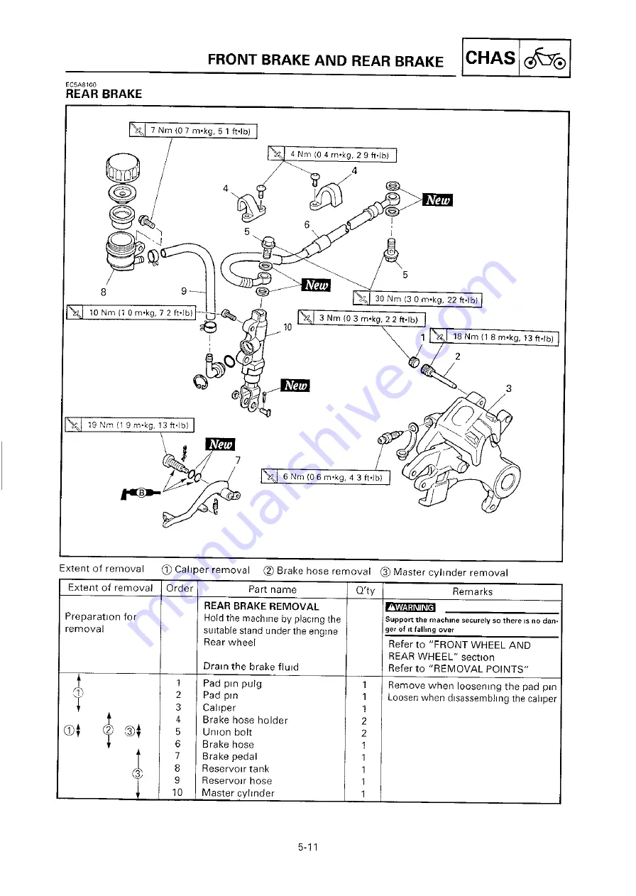 Yamaha 2000 YZ250/LC Owner'S Service Manual Download Page 380