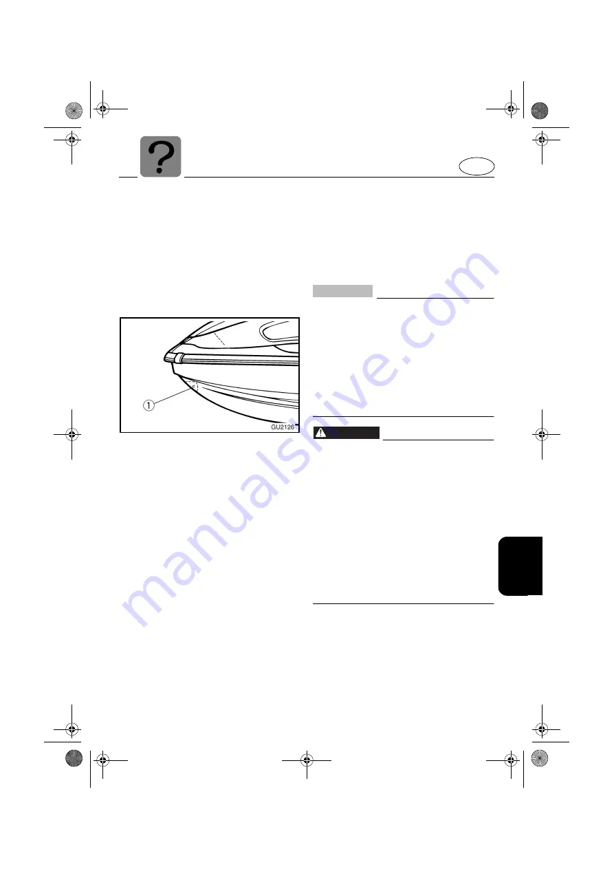 Yamaha 2002 WaveRunner Owner'S/Operator'S Manual Download Page 109