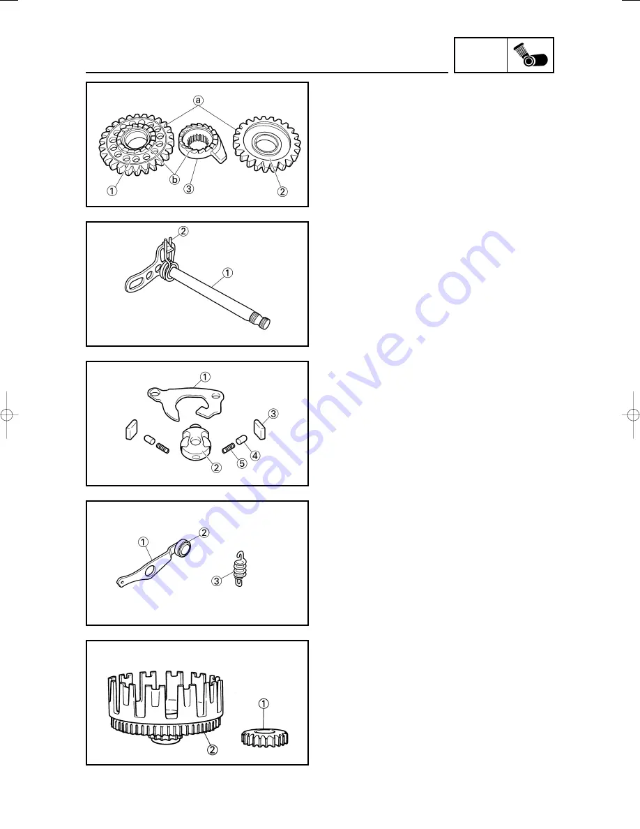 Yamaha 2002 YZ250LC Service Manual Download Page 133