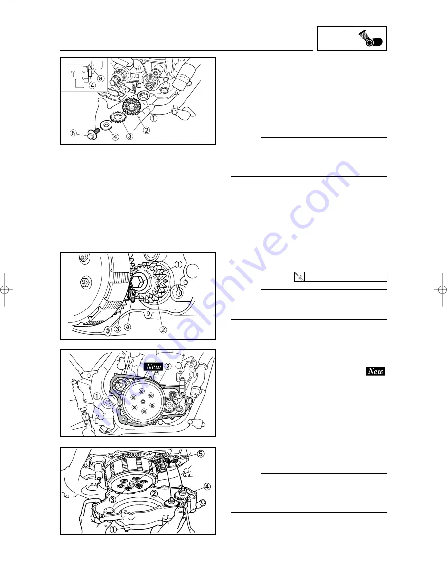 Yamaha 2002 YZ250LC Service Manual Download Page 137