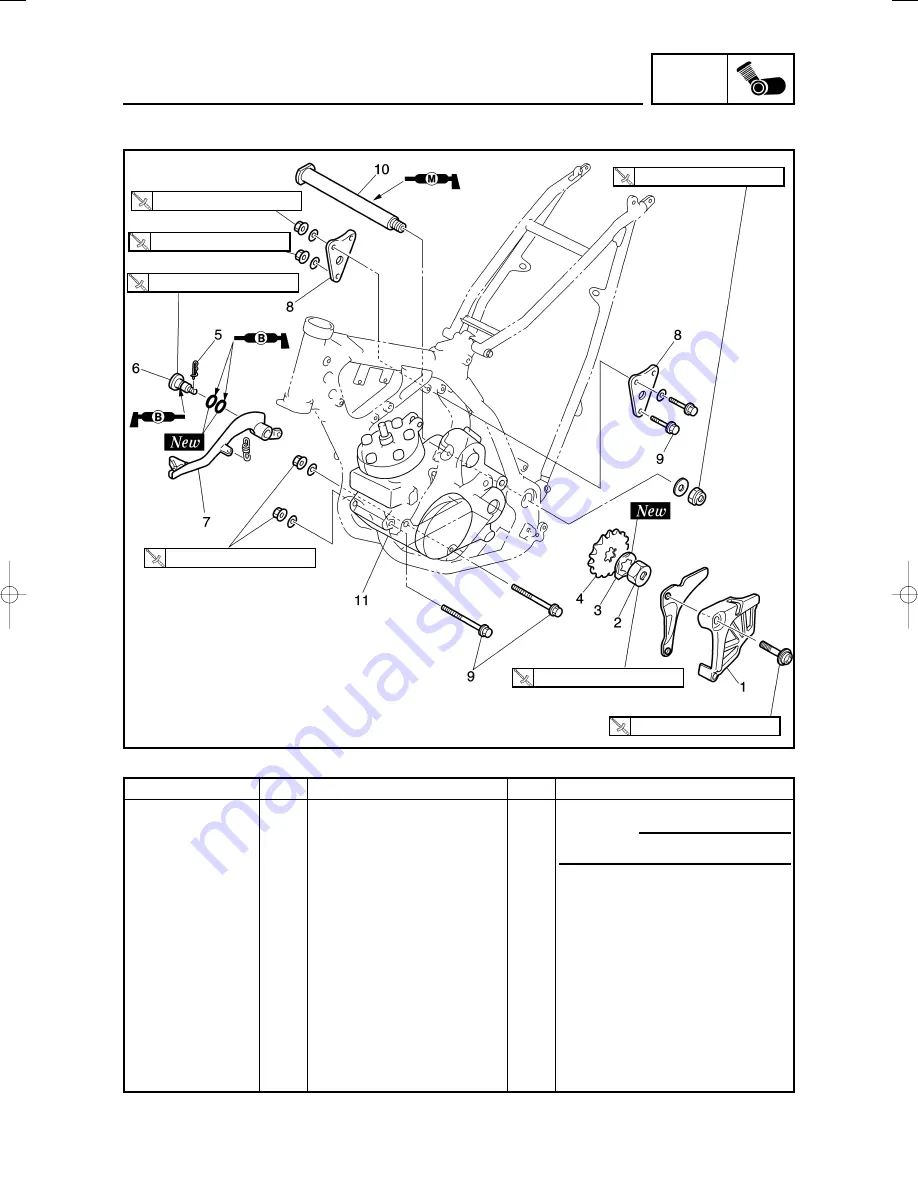 Yamaha 2002 YZ250LC Service Manual Download Page 150