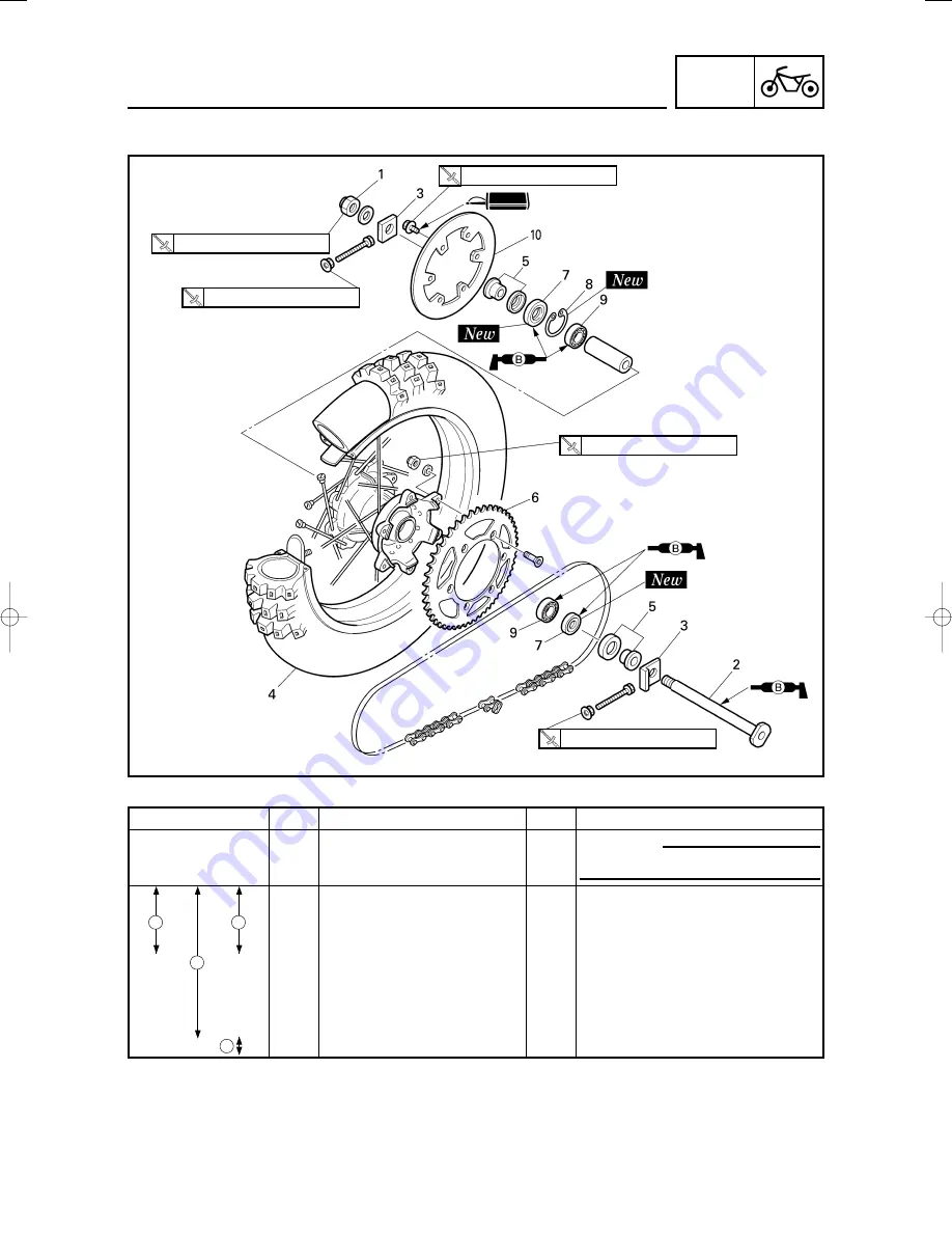 Yamaha 2002 YZ250LC Скачать руководство пользователя страница 168