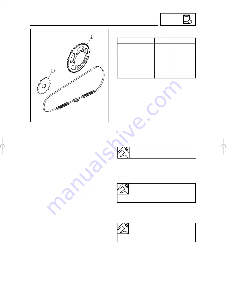 Yamaha 2002 YZ250LC Service Manual Download Page 257