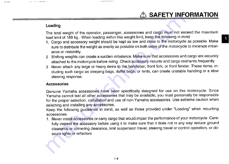 Yamaha 2002 YZF-R6P Owner'S Manual Download Page 11