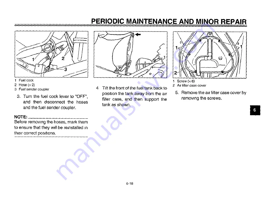 Yamaha 2002 YZF-R6P Owner'S Manual Download Page 70