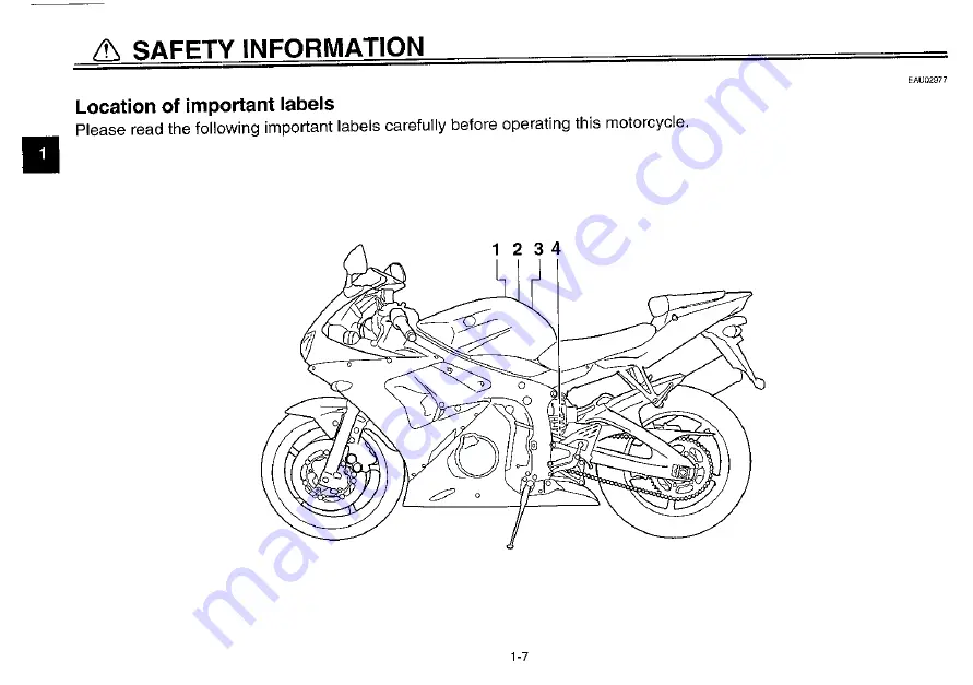 Yamaha 2003 YZF-R6R Скачать руководство пользователя страница 14