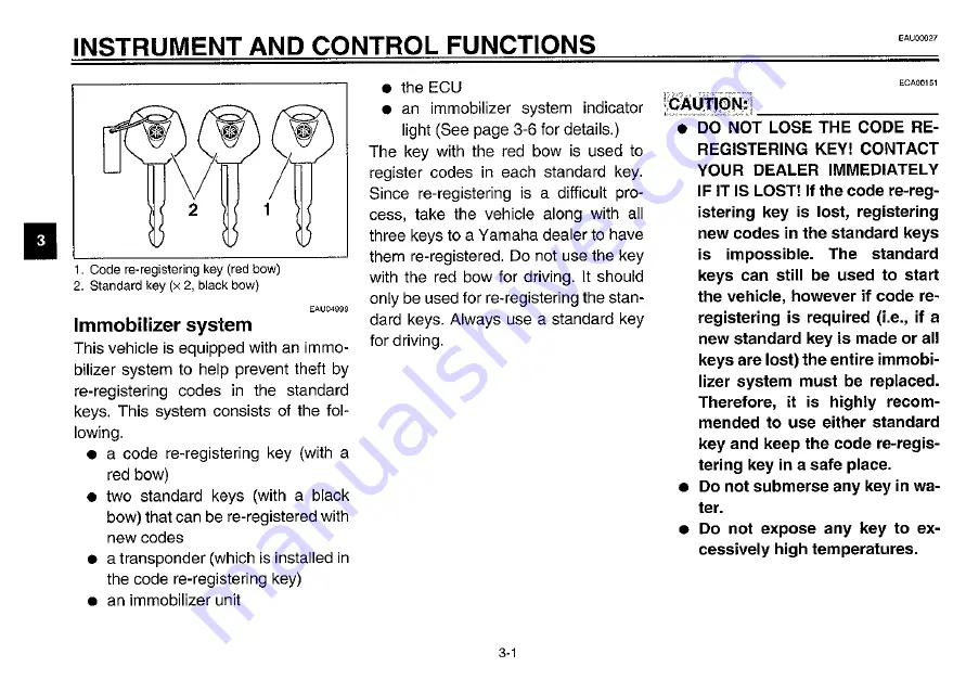 Yamaha 2003 YZF-R6R Owner'S Manual Download Page 21