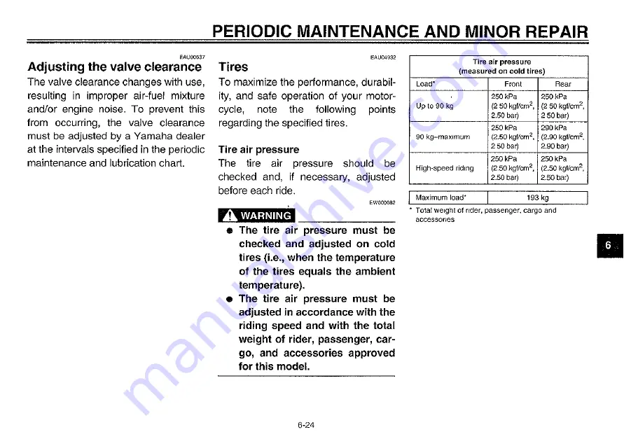 Yamaha 2003 YZF-R6R Owner'S Manual Download Page 81