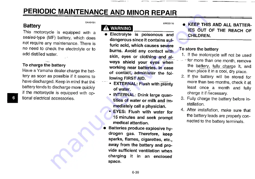 Yamaha 2003 YZF-R6R Owner'S Manual Download Page 96