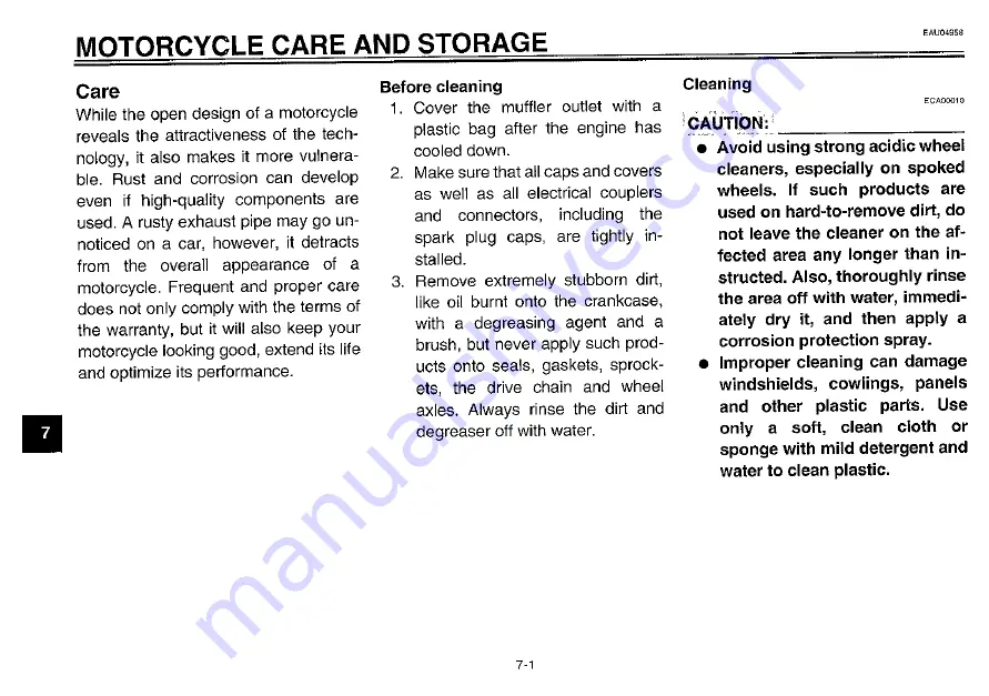 Yamaha 2003 YZF-R6R Owner'S Manual Download Page 112