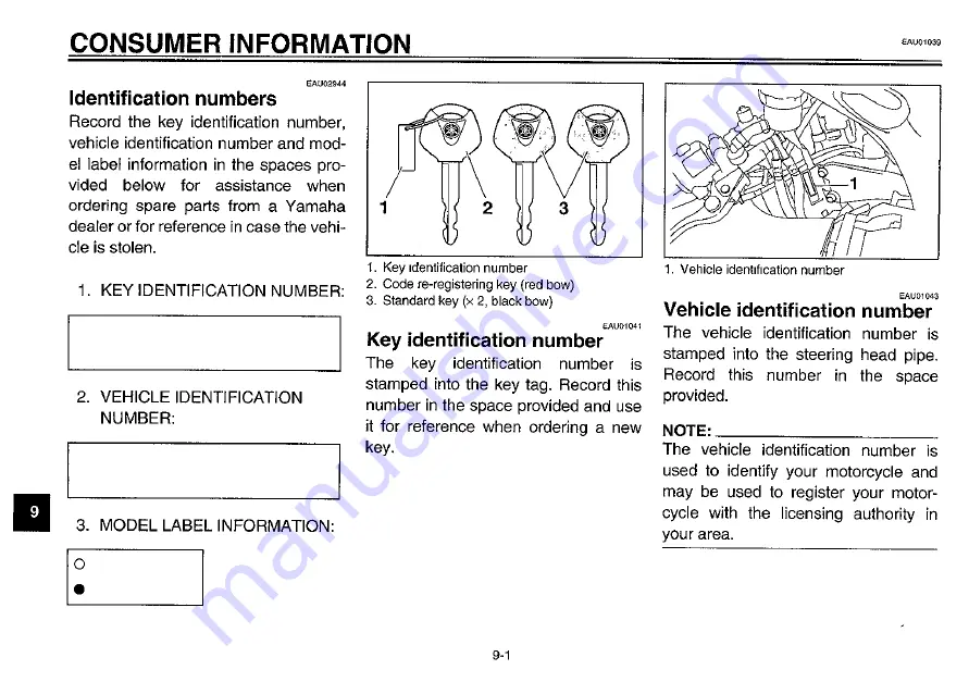 Yamaha 2003 YZF-R6R Owner'S Manual Download Page 124