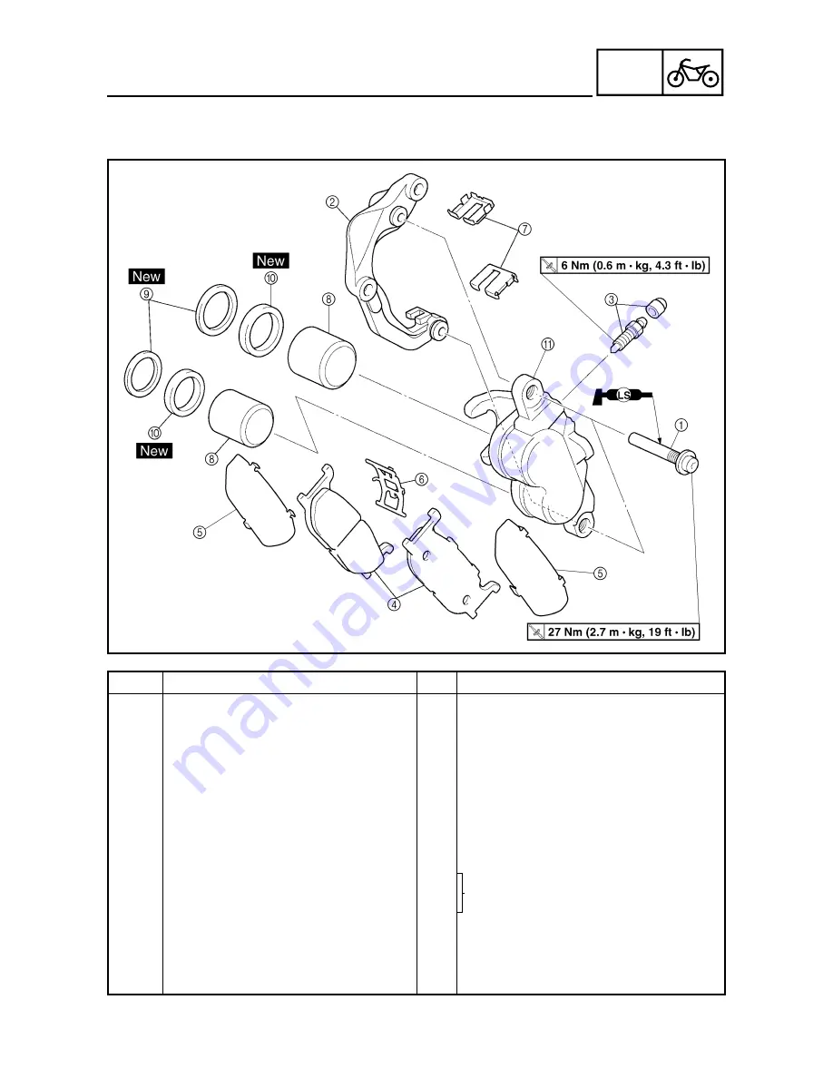 Yamaha 2004 YP400 Service Manual Download Page 172