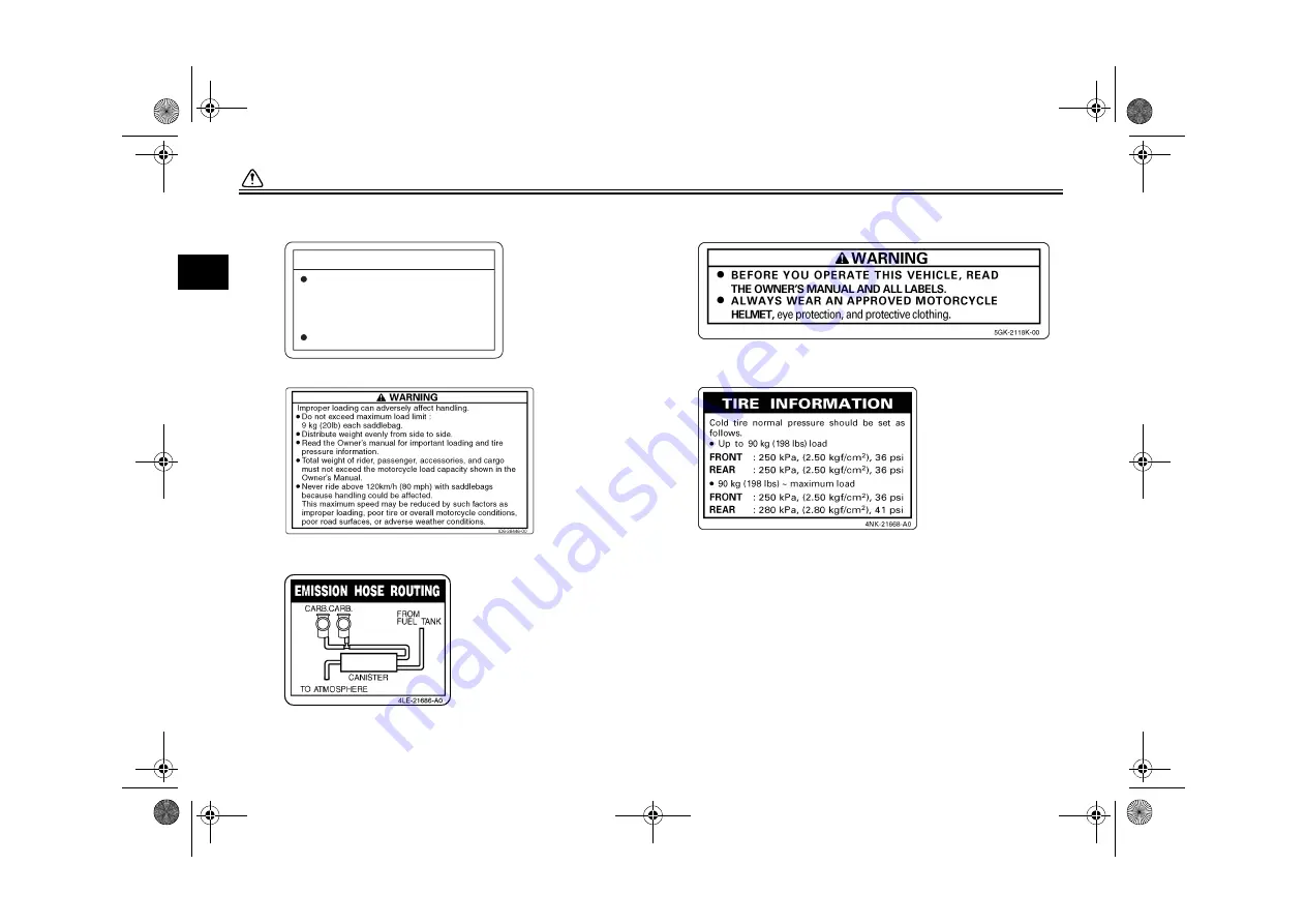 Yamaha 2005 Royal Star XVZ13CTT Owner'S Manual Download Page 14