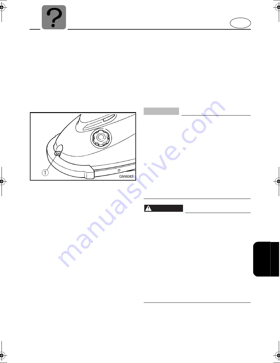 Yamaha 2005 SuperJet 700 Owner'S/Operator'S Manual Download Page 105