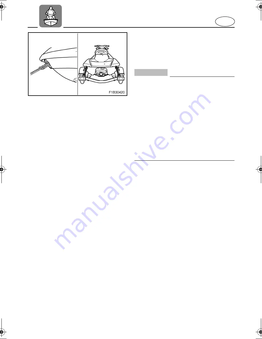 Yamaha 2005 WaveRunner FX Cruiser High Output Owner'S/Operator'S Manual Download Page 96