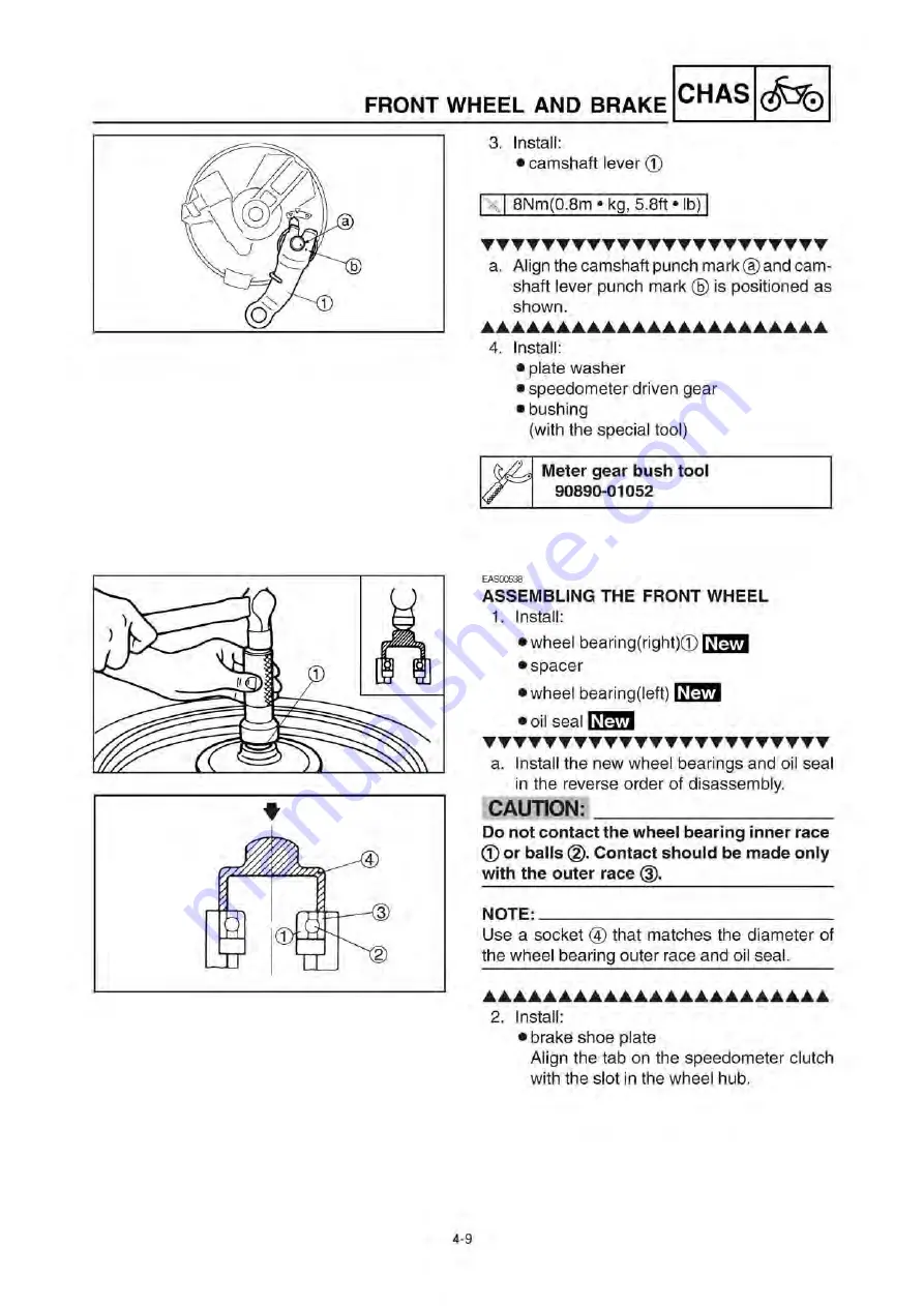 Yamaha 2006 XF50W Скачать руководство пользователя страница 125