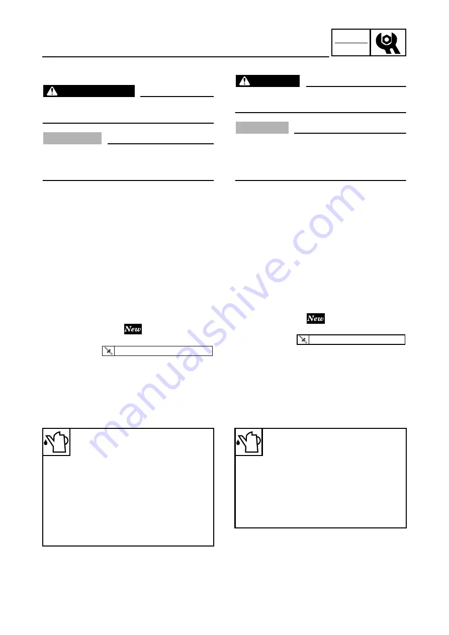 Yamaha 2006 YZ85 Owner'S Service Manual Download Page 135