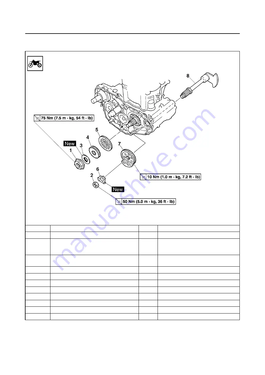 Yamaha 2008 YZ250FX Owner'S Service Manual Download Page 296