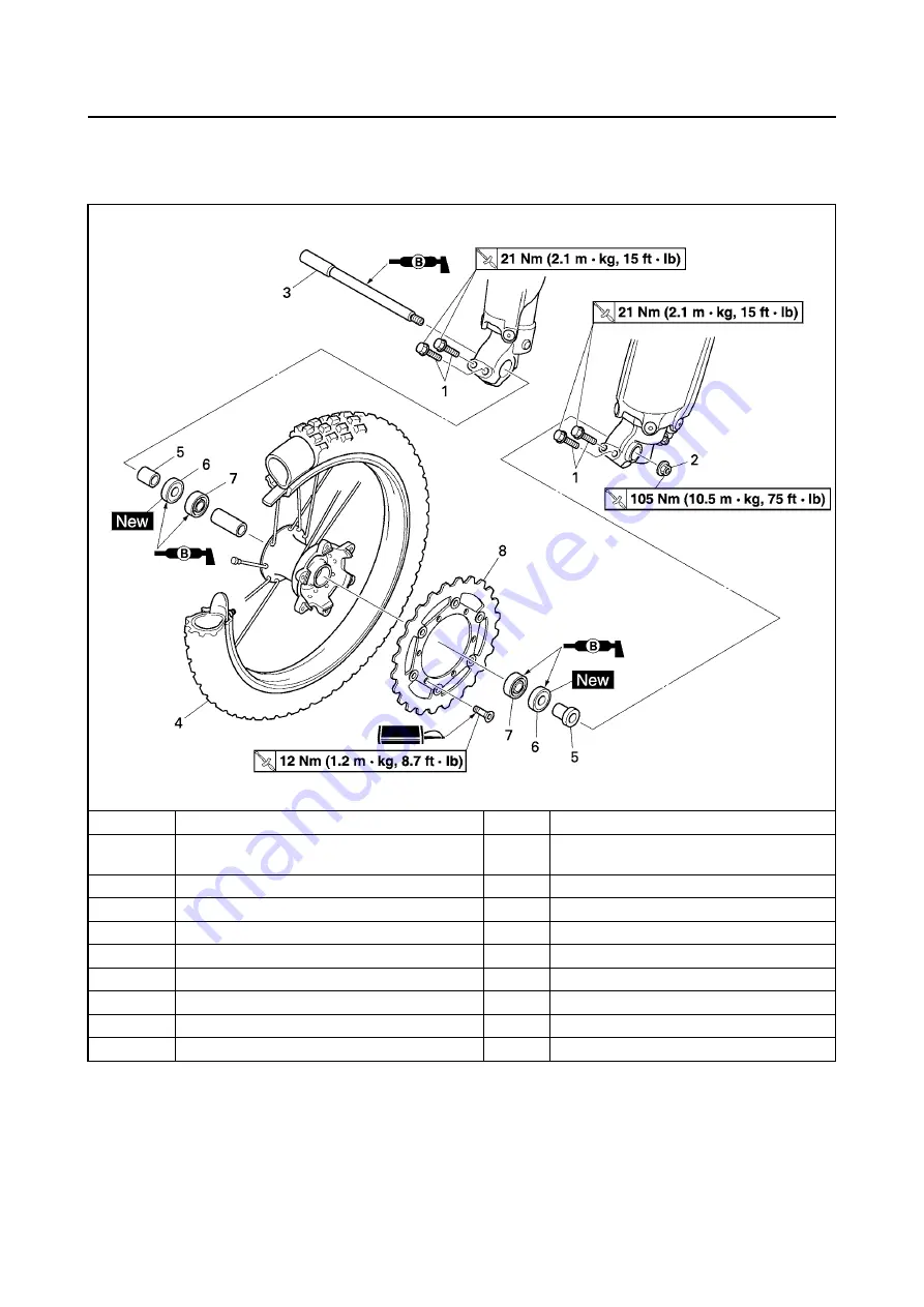 Yamaha 2008 YZ250FX Owner'S Service Manual Download Page 714