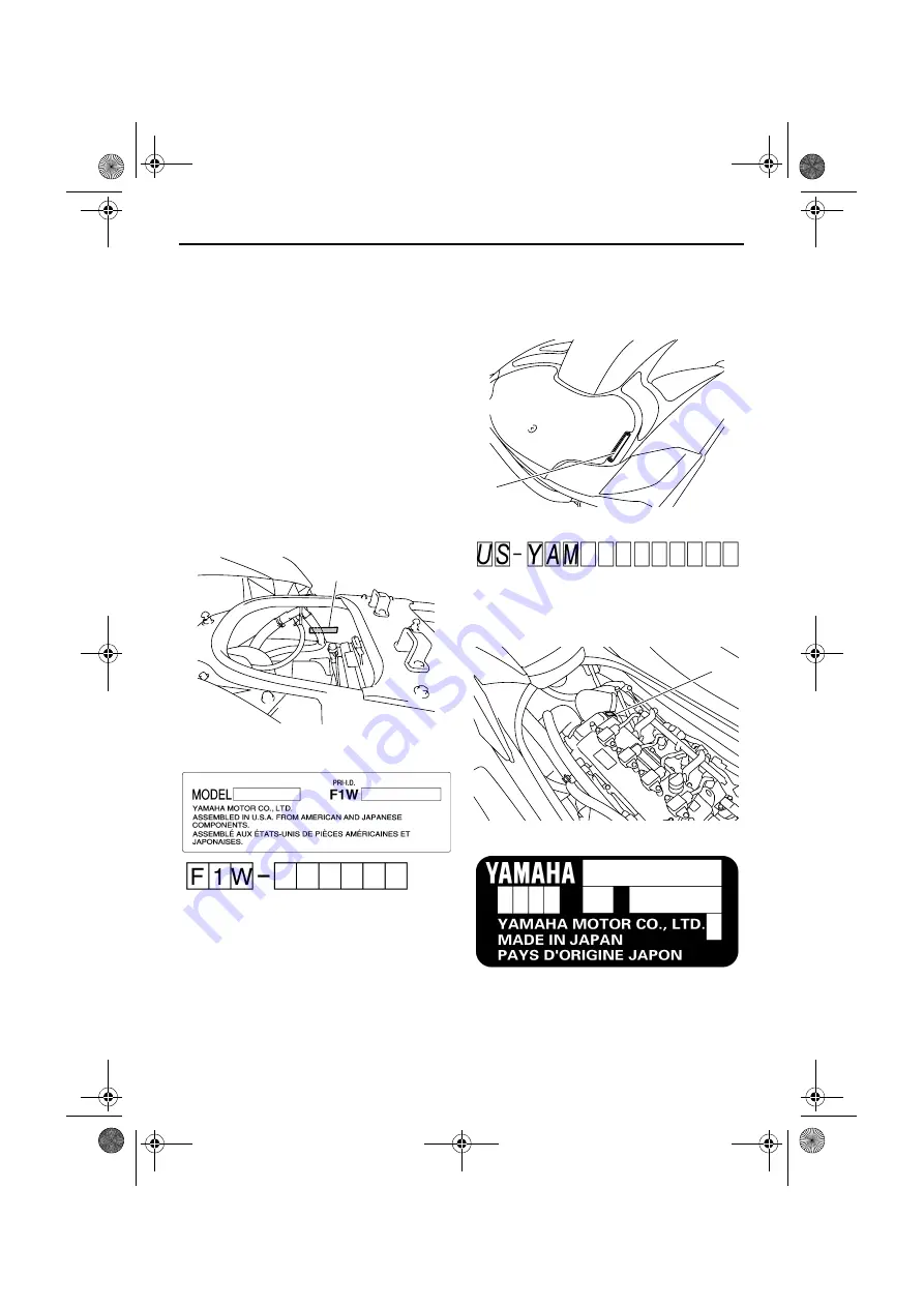 Yamaha 2009 WaveRunner FX Cruiser SHO Owner'S Manual Download Page 6