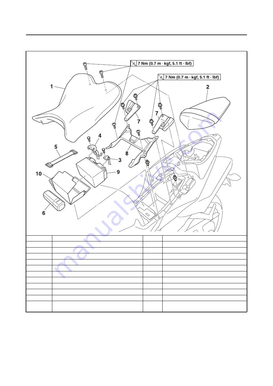 Yamaha 2009 YZF-R1 (Y) Service Manual Download Page 156