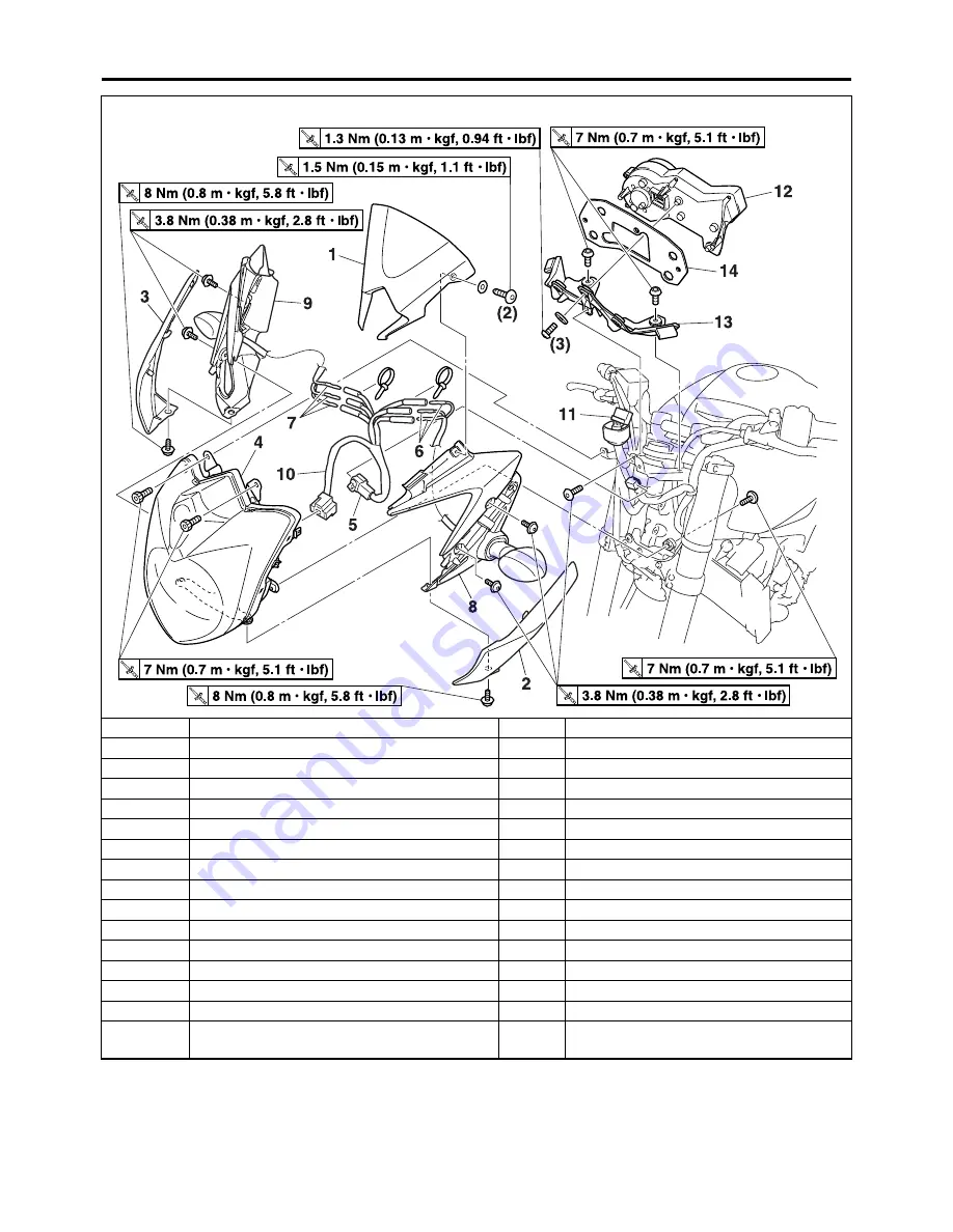 Yamaha 2011 FZ8NA(C) Service Manual Download Page 145