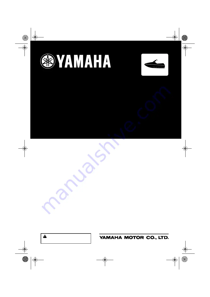 Yamaha 2011 WaveRunner SuperJet Owner'S/Operator'S Manual Download Page 1