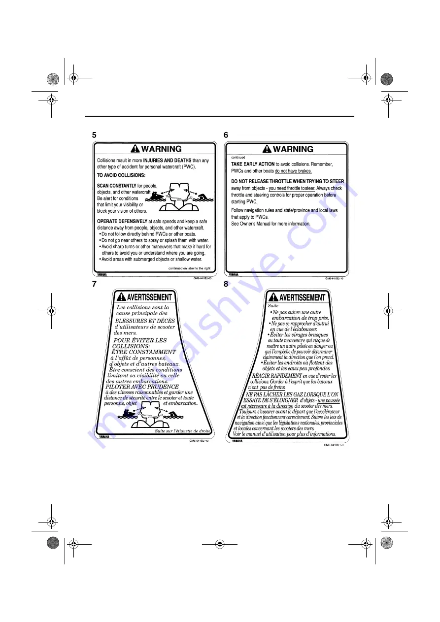 Yamaha 2011 WaveRunner SuperJet Owner'S/Operator'S Manual Download Page 9