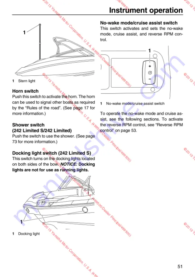 Yamaha 2013 242 Limited S Скачать руководство пользователя страница 57
