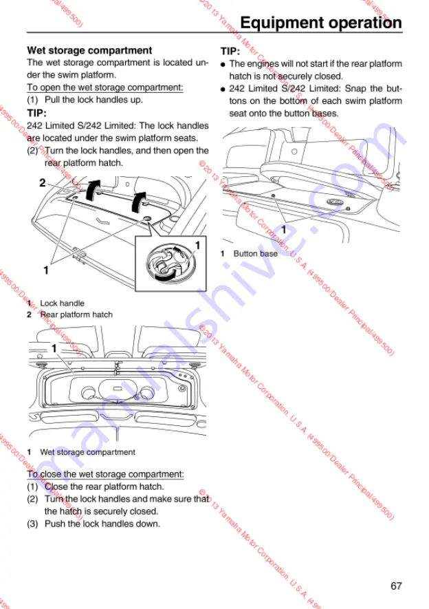 Yamaha 2013 242 Limited S Скачать руководство пользователя страница 73