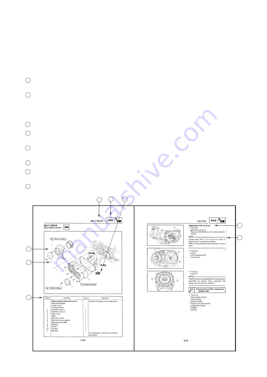 Yamaha 5GJ5 Supplementary Service Manual Download Page 4