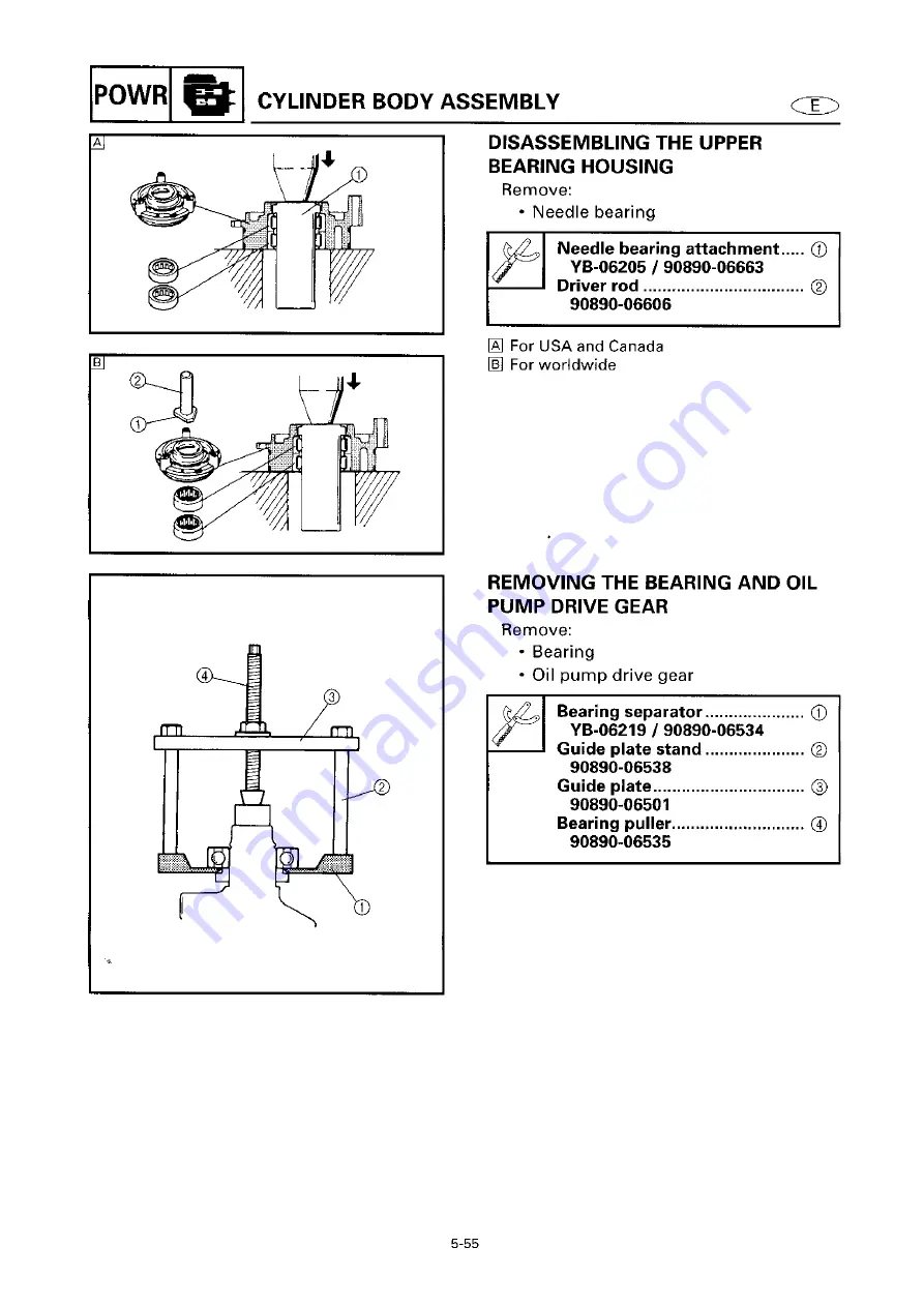 Yamaha 6G6 Service Manual Download Page 171