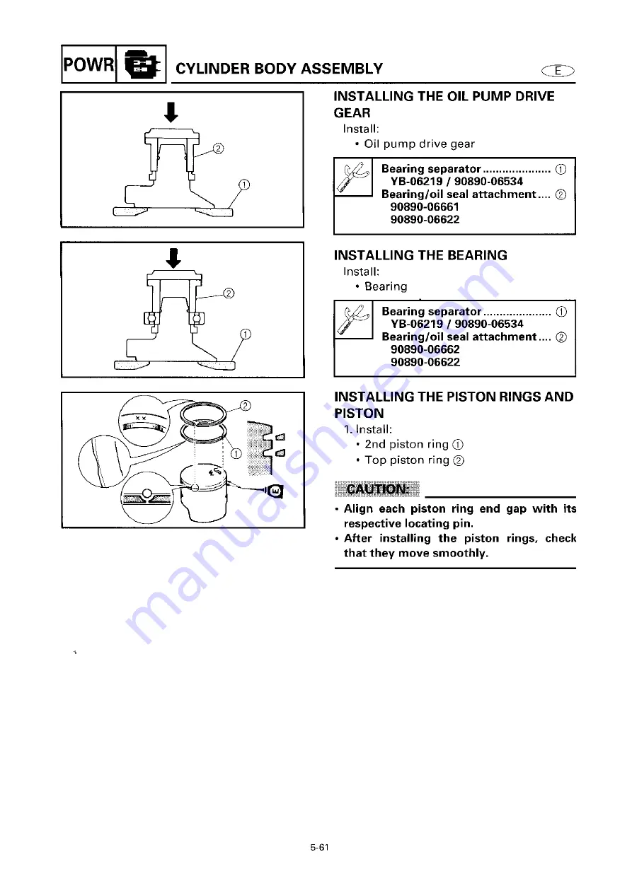 Yamaha 6G6 Service Manual Download Page 177