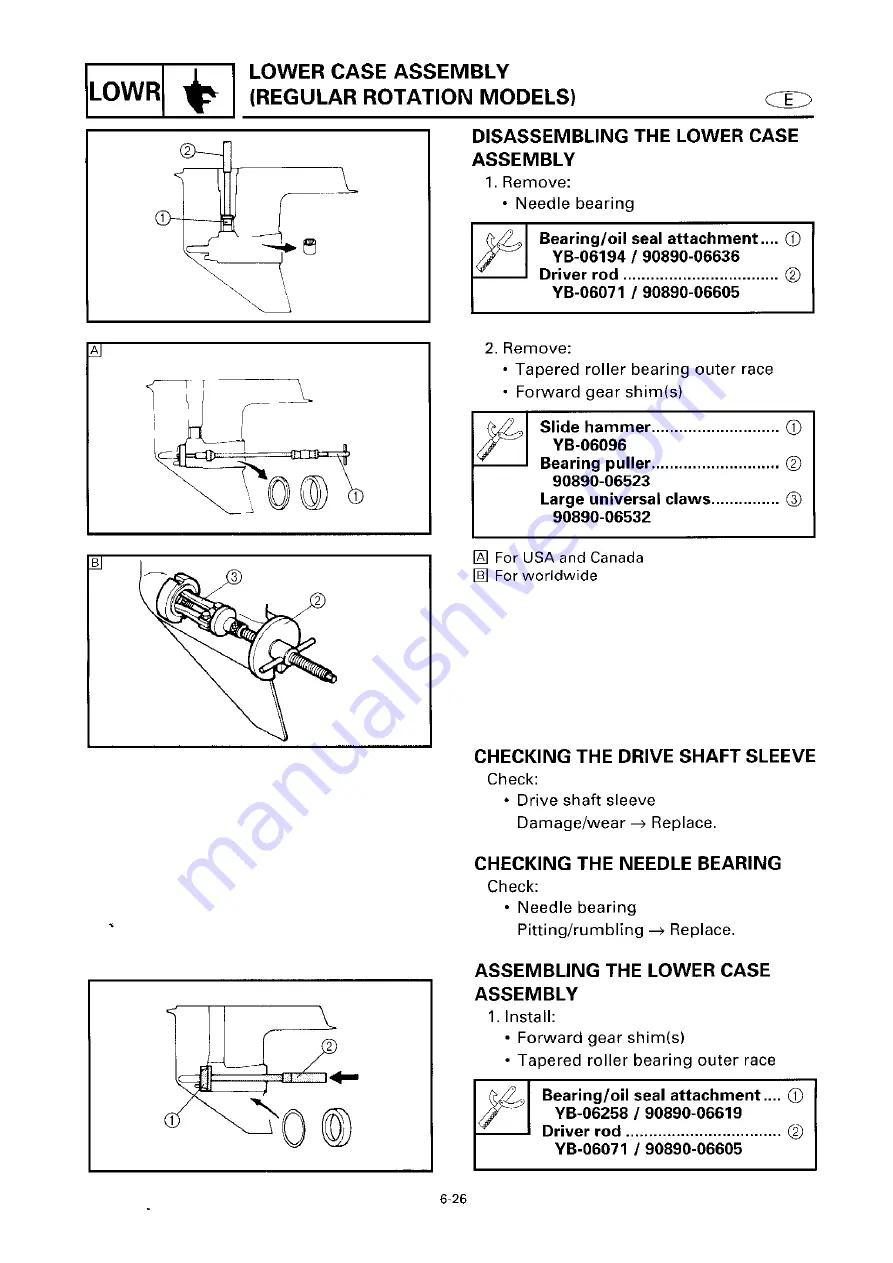 Yamaha 6G6 Service Manual Download Page 209