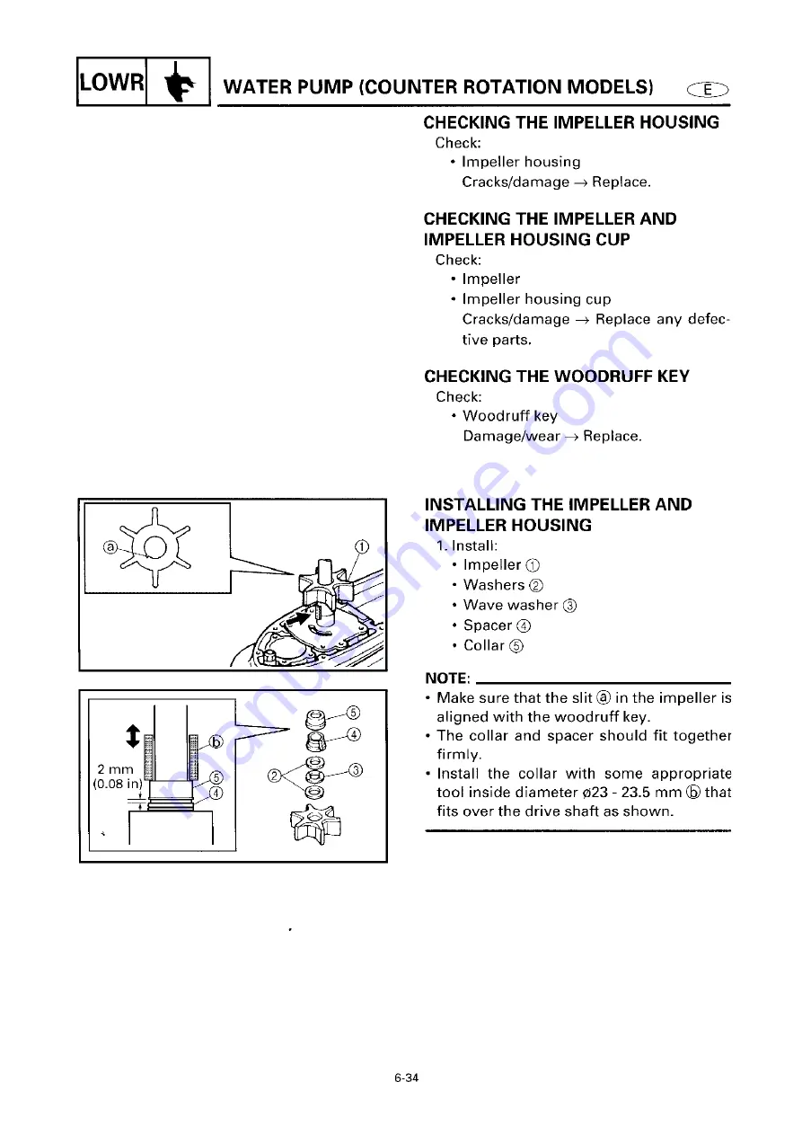 Yamaha 6G6 Service Manual Download Page 217