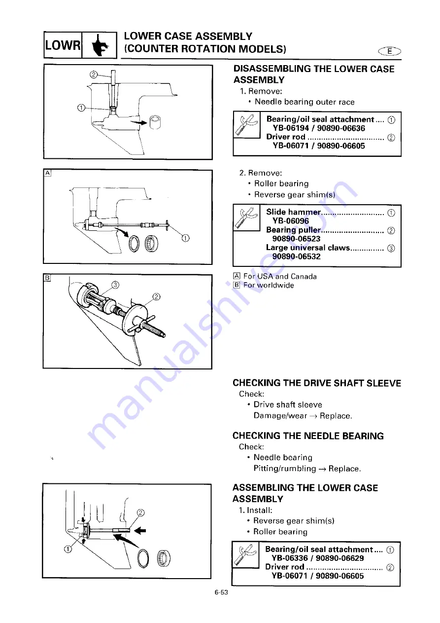 Yamaha 6G6 Service Manual Download Page 236