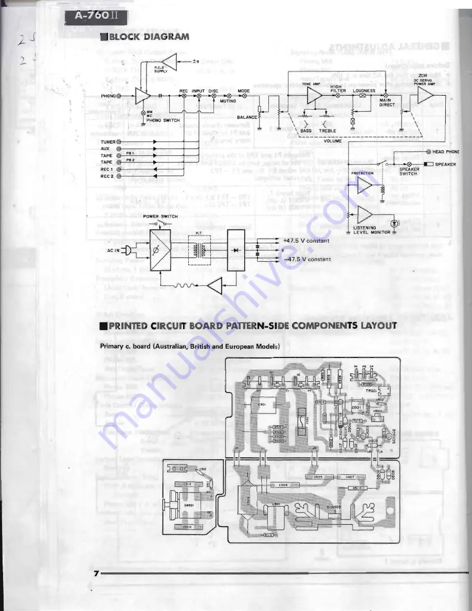 Yamaha A-760II Service Manual Download Page 8