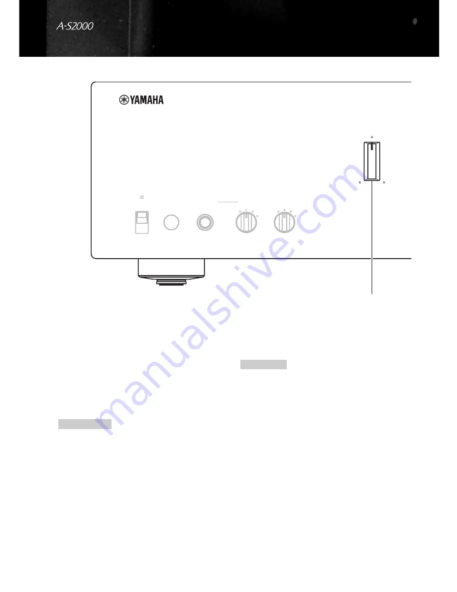 Yamaha A-S2000 - Amplifier Owner'S Manual Download Page 80