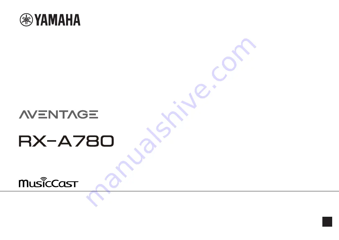 Yamaha Aventage RX-A780 Owner'S Manual Download Page 1