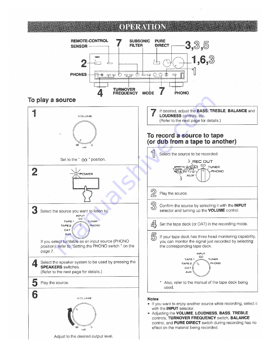 Yamaha AX-1050 Owner'S Manual Download Page 6